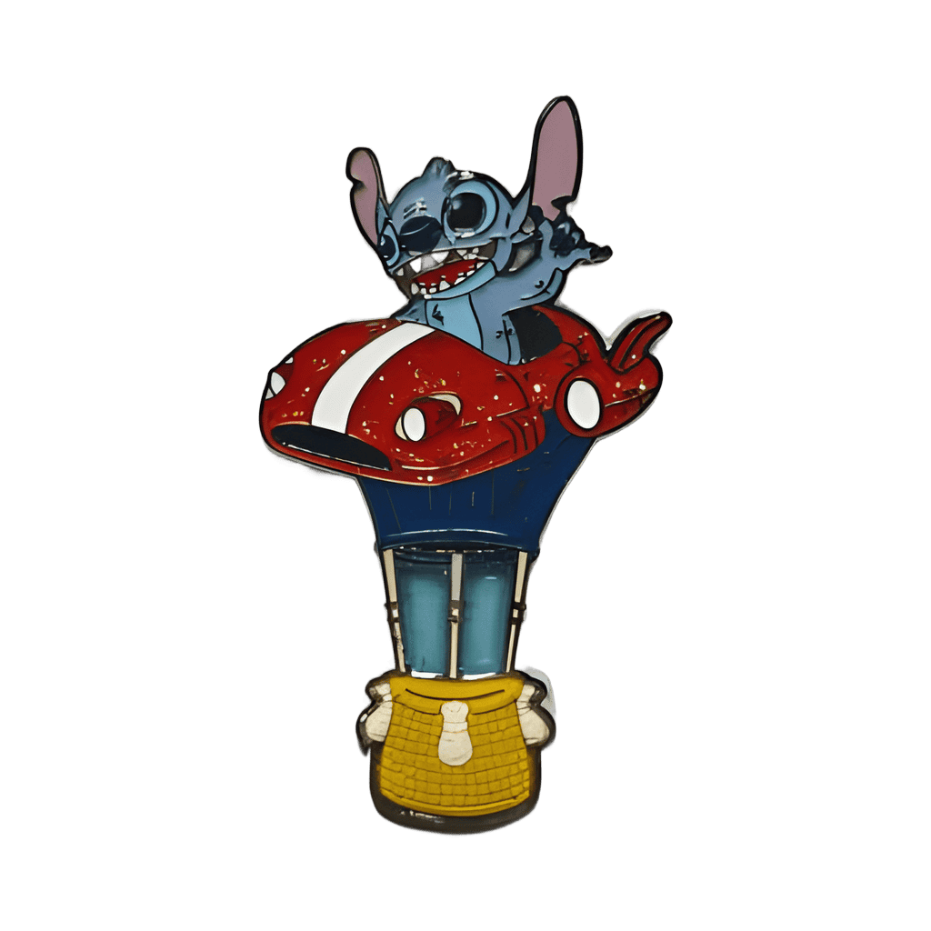 Stitch Floating Down Main Street USA Completer Pin Disney pin