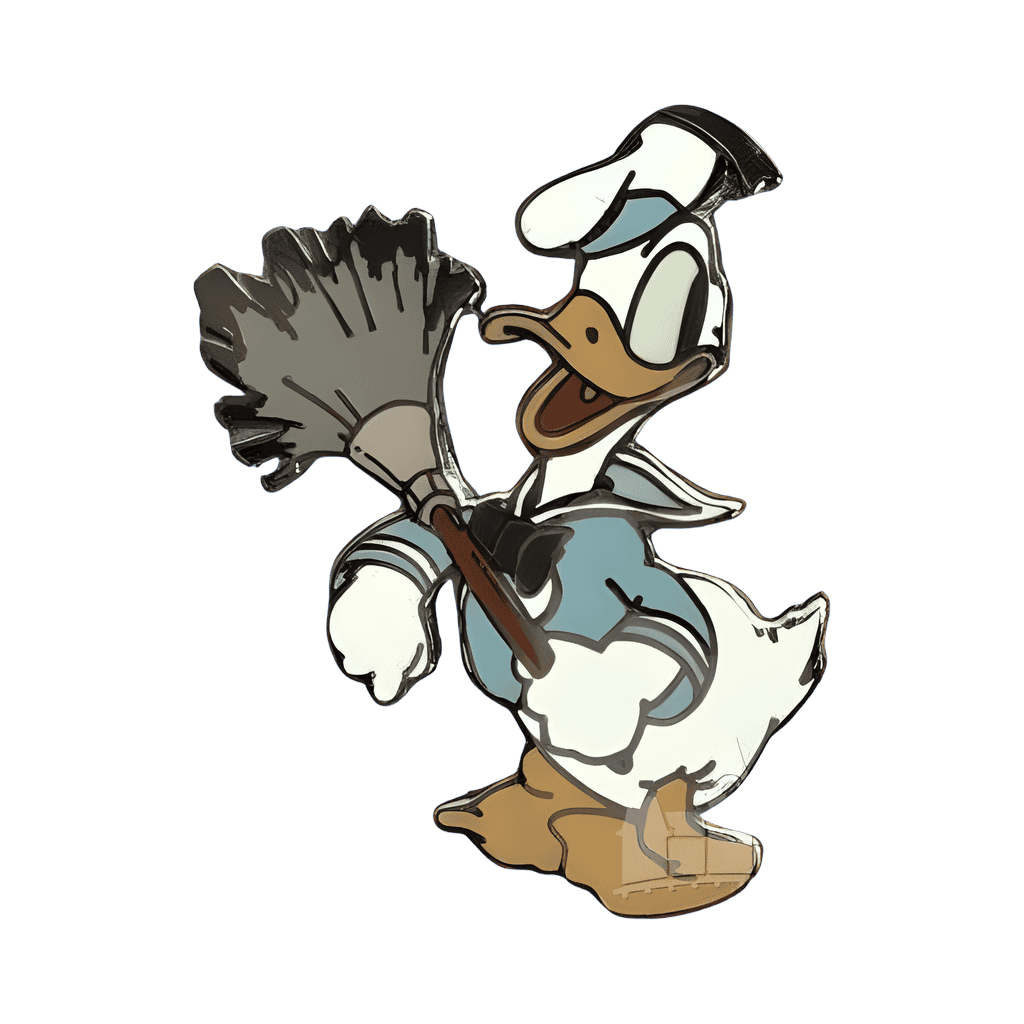 Donald Duck Clock Cleaners Disney pin