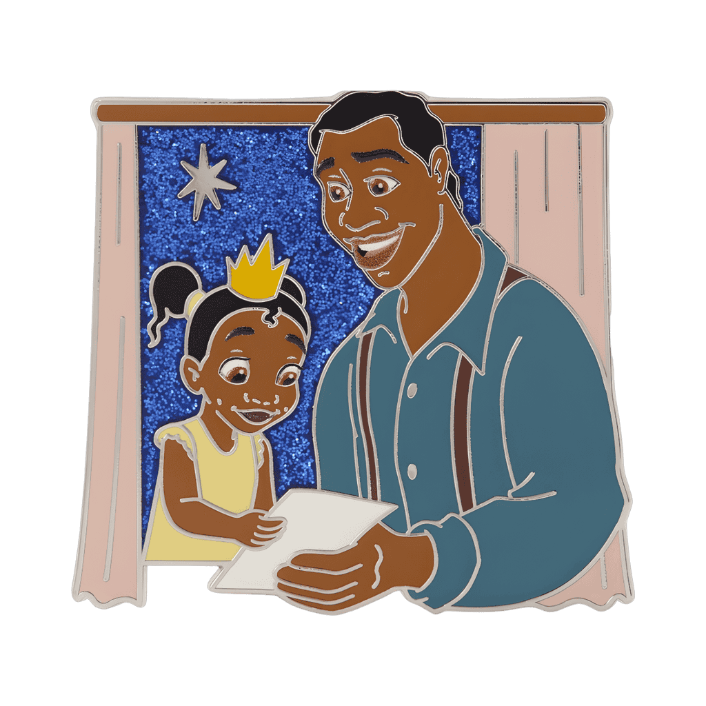 Tiana and James Disney pin