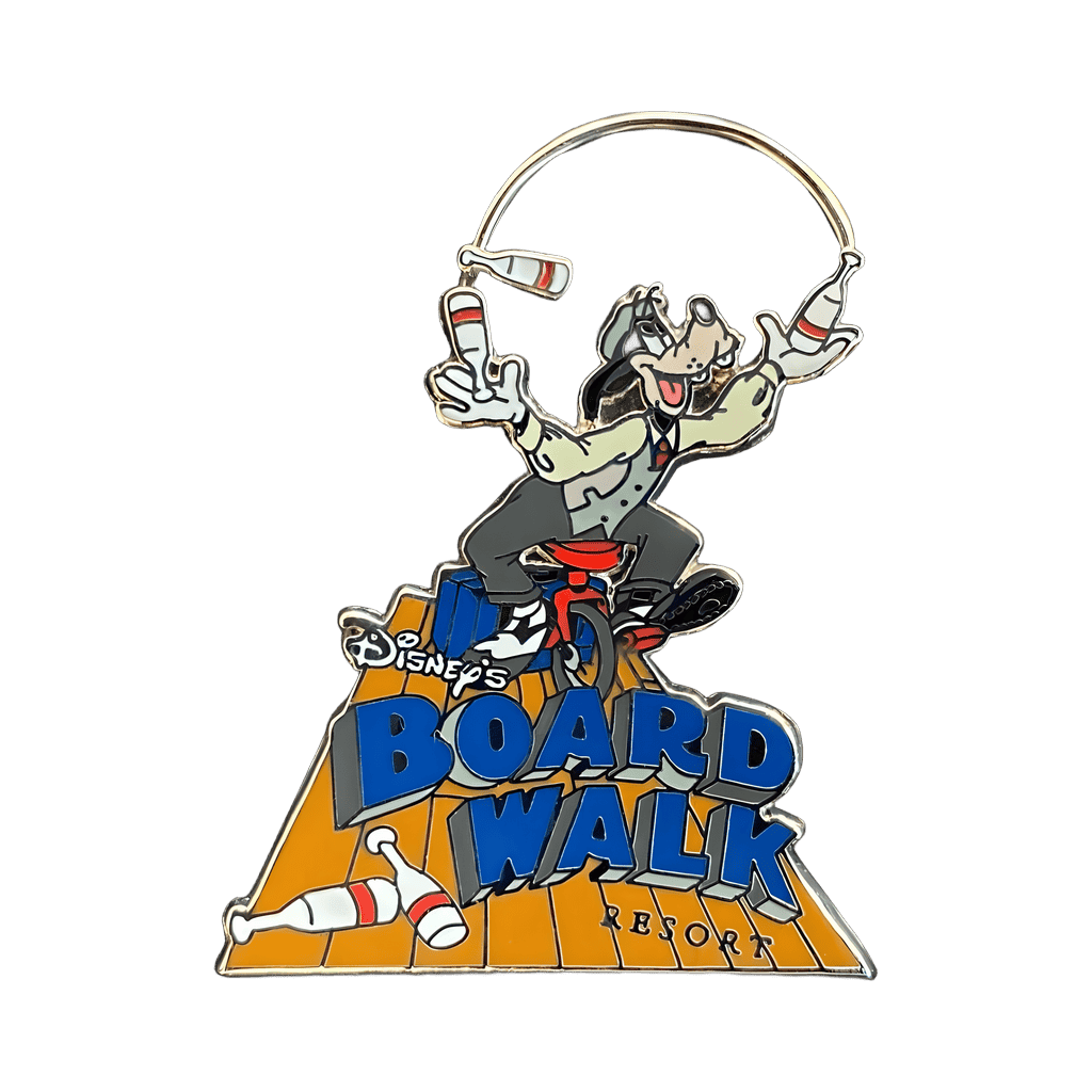 Goofy juggling on the Boardwalk Disney pin