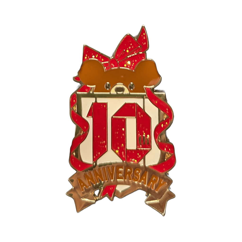 10th Year Anniversary Logo Disney pin
