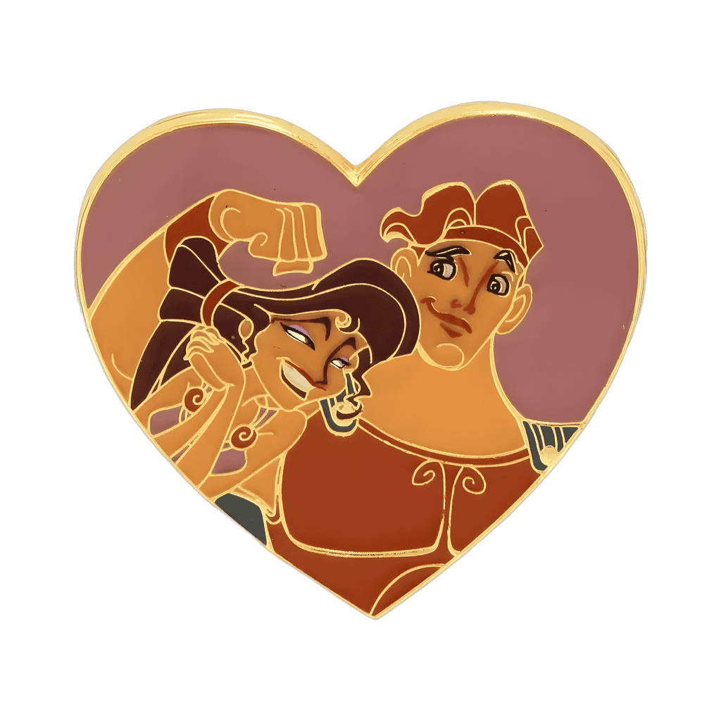 Hercules & Megara Heart Disney pin