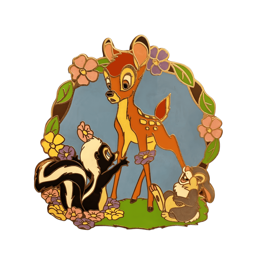 Bambi, Flower and Thumper Disney pin