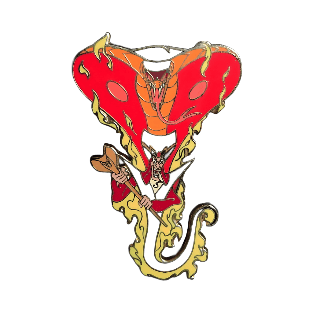 Jafar transforming in to his Snake Form Disney pin