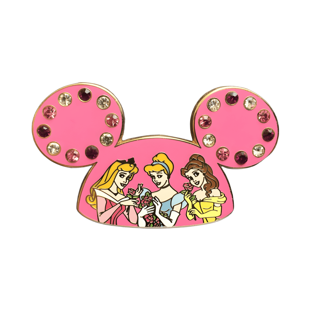 Aurora, Cinderella, & Belle Jeweled Ear Hat Disney pin