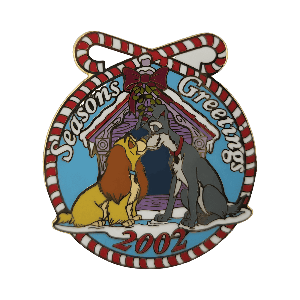 Seasons Greetings 2002 - Lady and the Tramp Disney pin