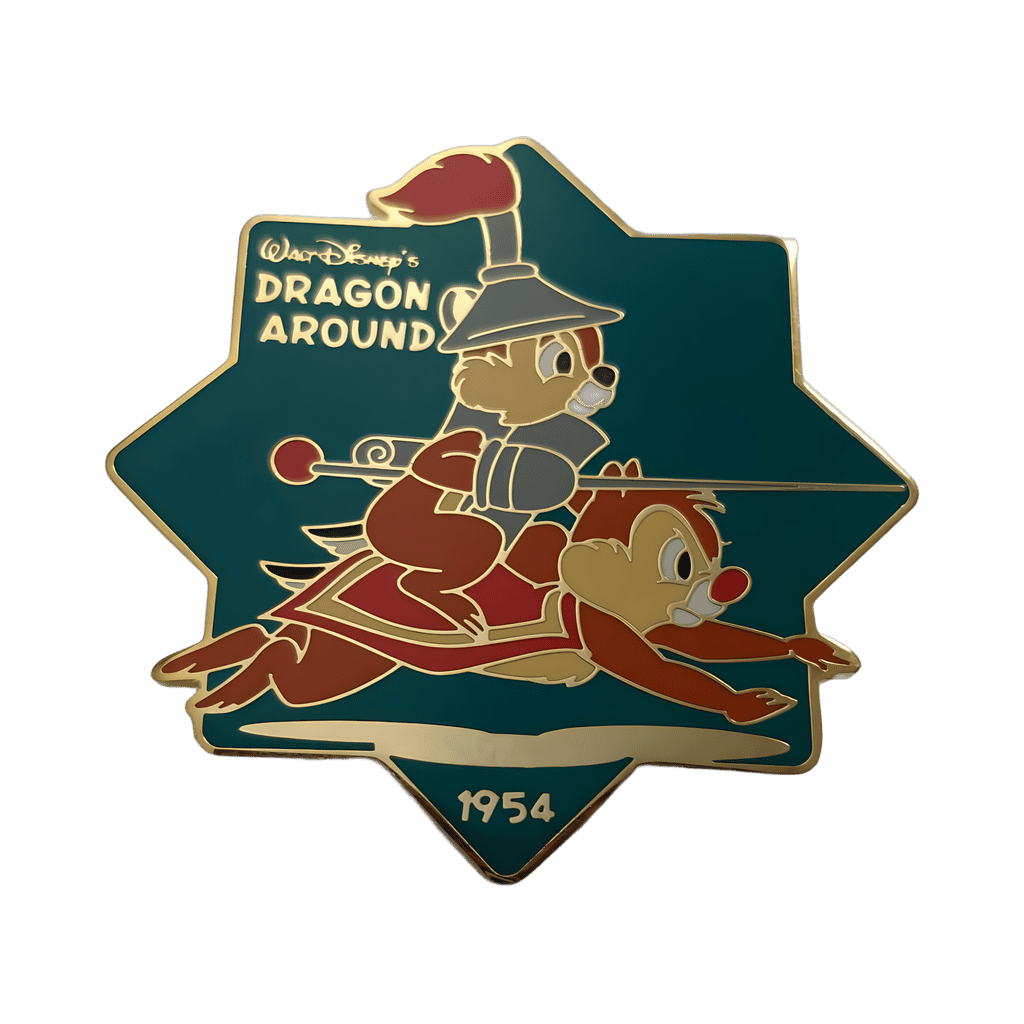 Dragon Around Chip and Dale 1954 Disney pin