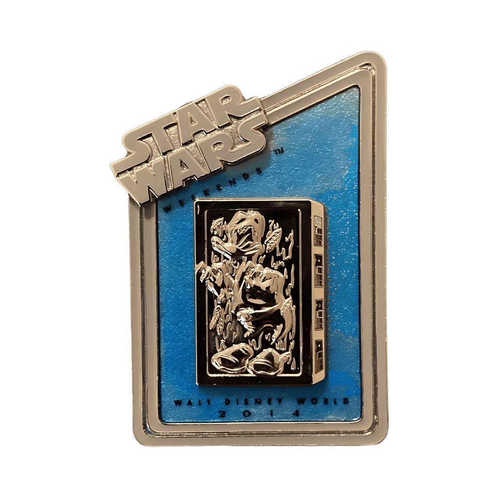 Donald Duck as Han Solo in Carbonite Disney pin
