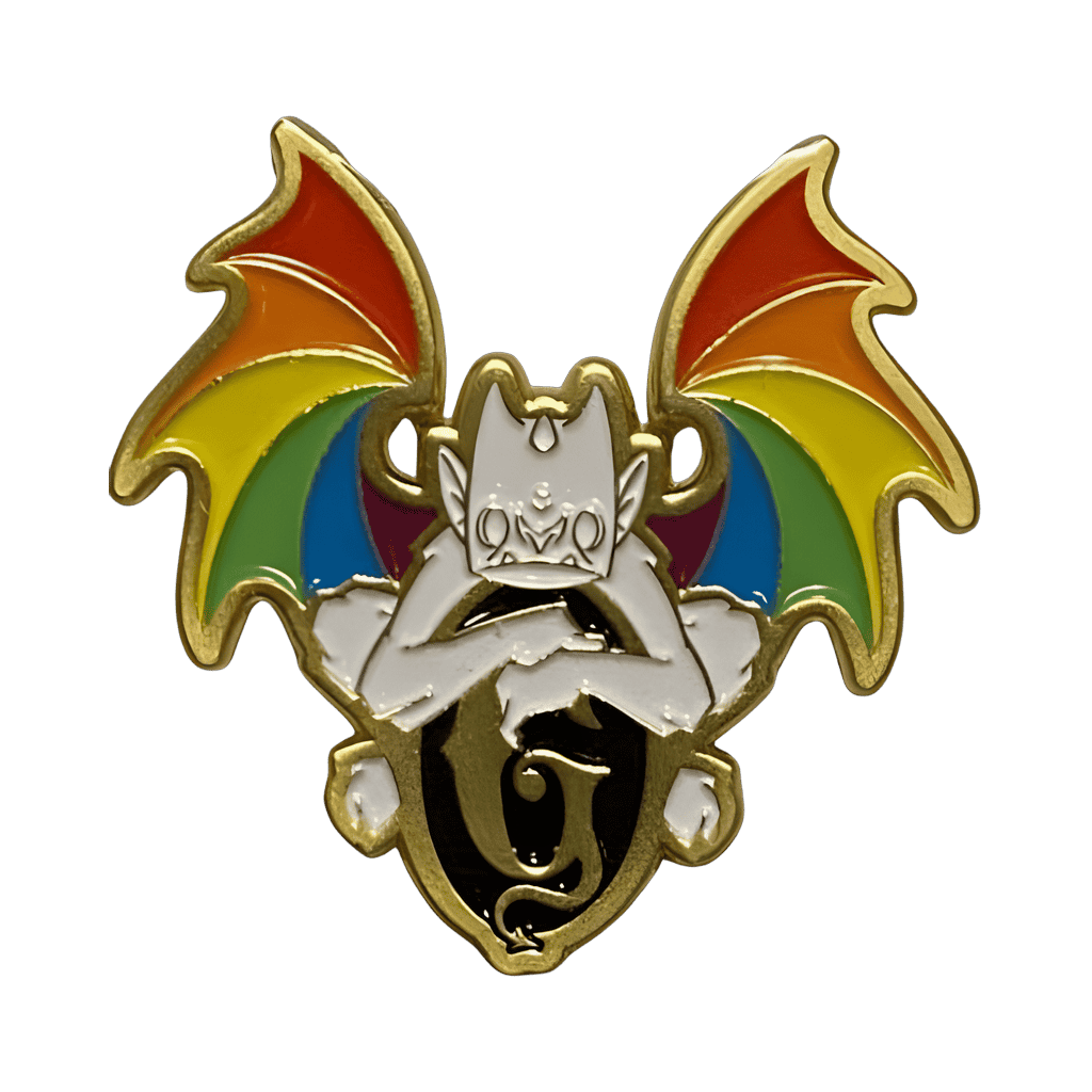 Pride 2022 - Gold Rainbow Gargoyle with Logo Disney pin