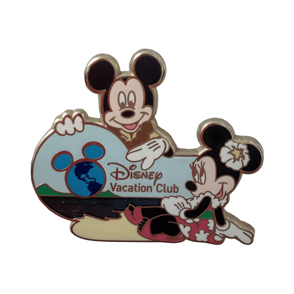 Disney Vacation Club Aulani, Mickey and Minnie on the beach Disney pin