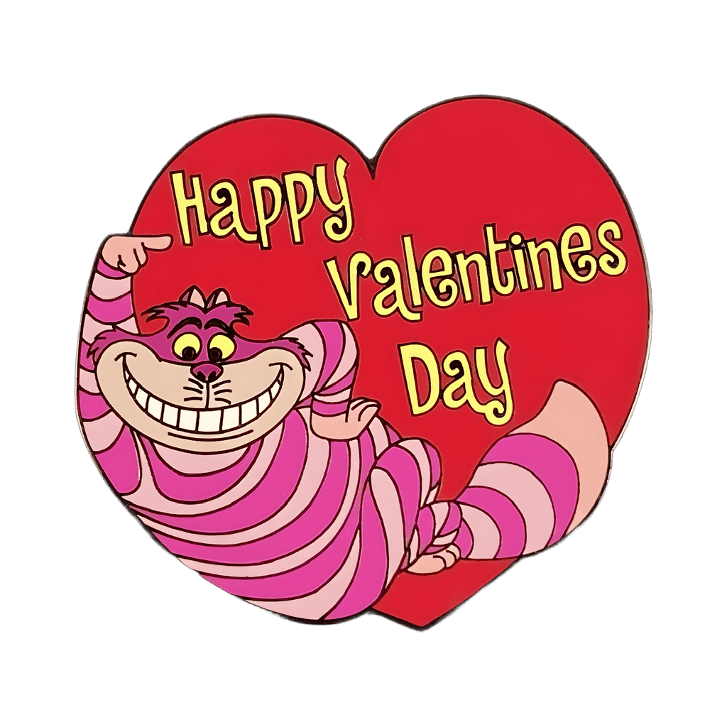 Happy Valentine’s Day - Cheshire Cat Disney pin