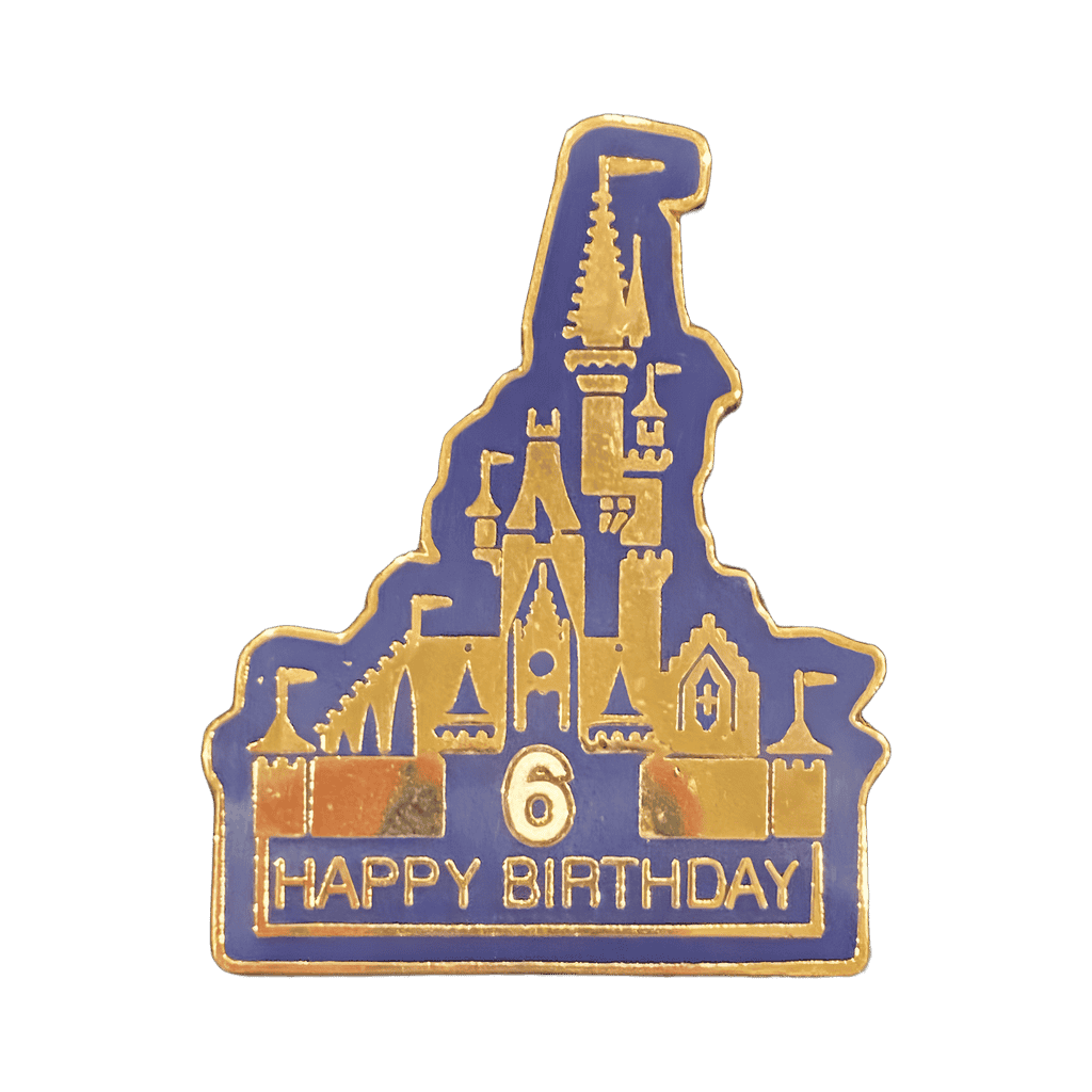 Blue Castle (Happy 6th Birthday) Disney pin