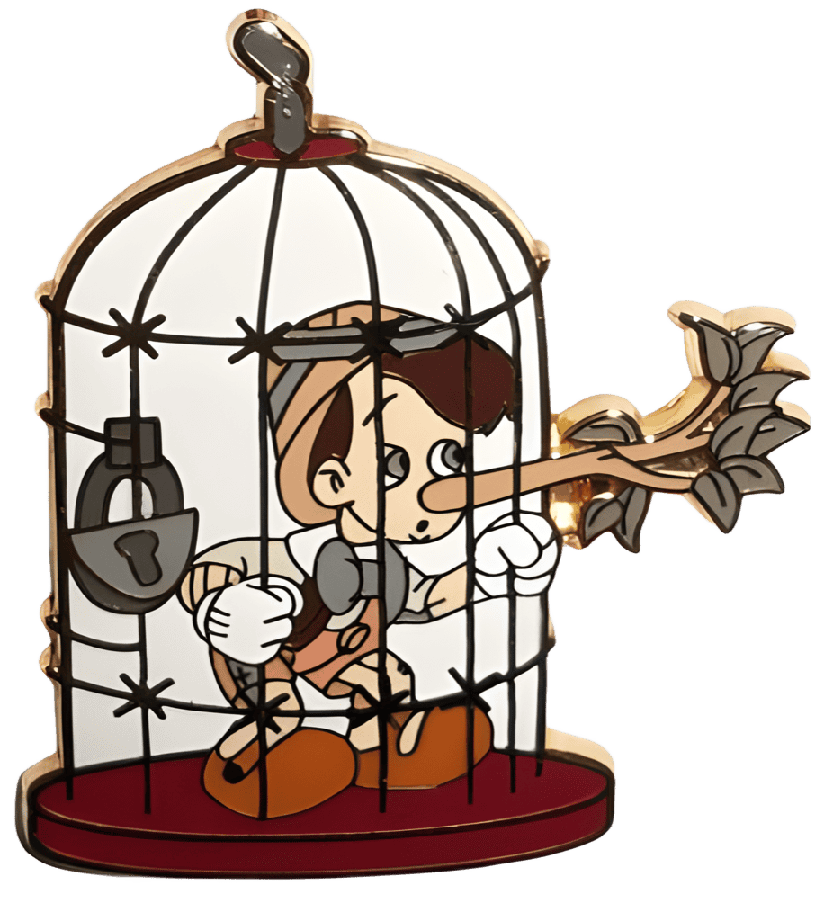 Pinocchio with Long Nose Disney pin