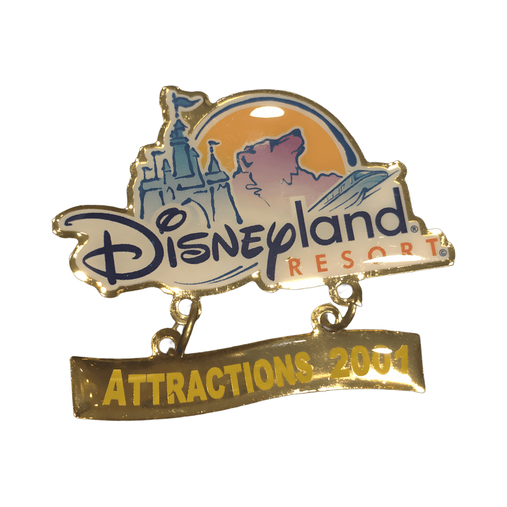 Disneyland Resort “Attractions 2001” Dangle - Grand Opening Disney pin