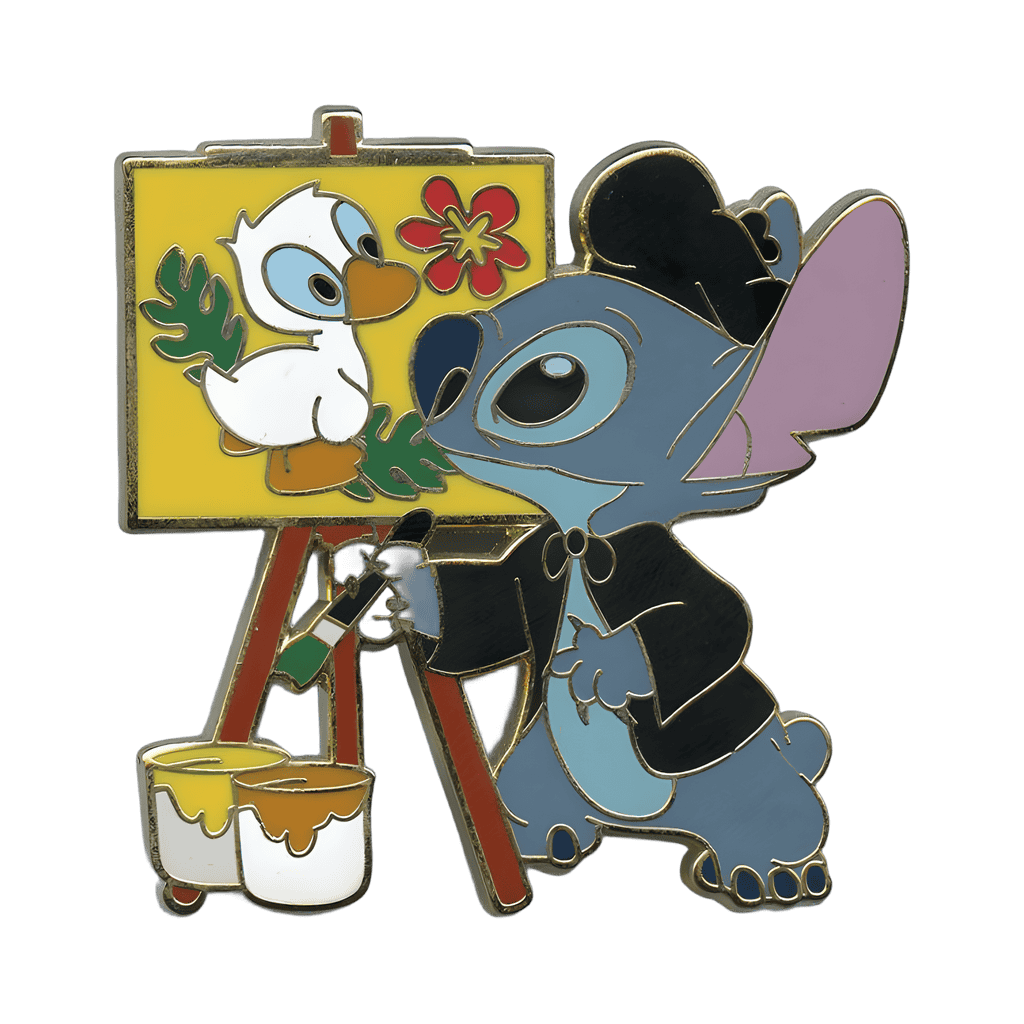 Stitch and Duckling Disney pin