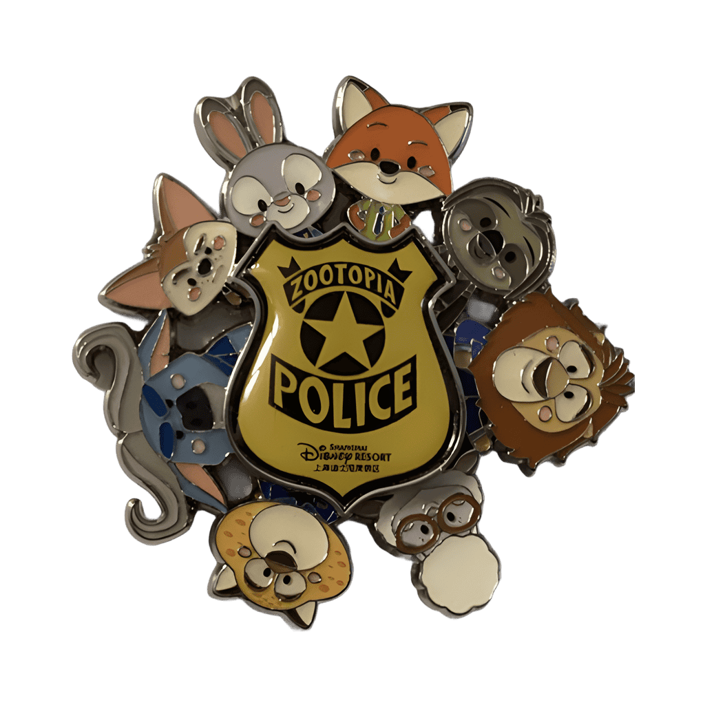 Zootopia Police Badge Spinner Disney pin