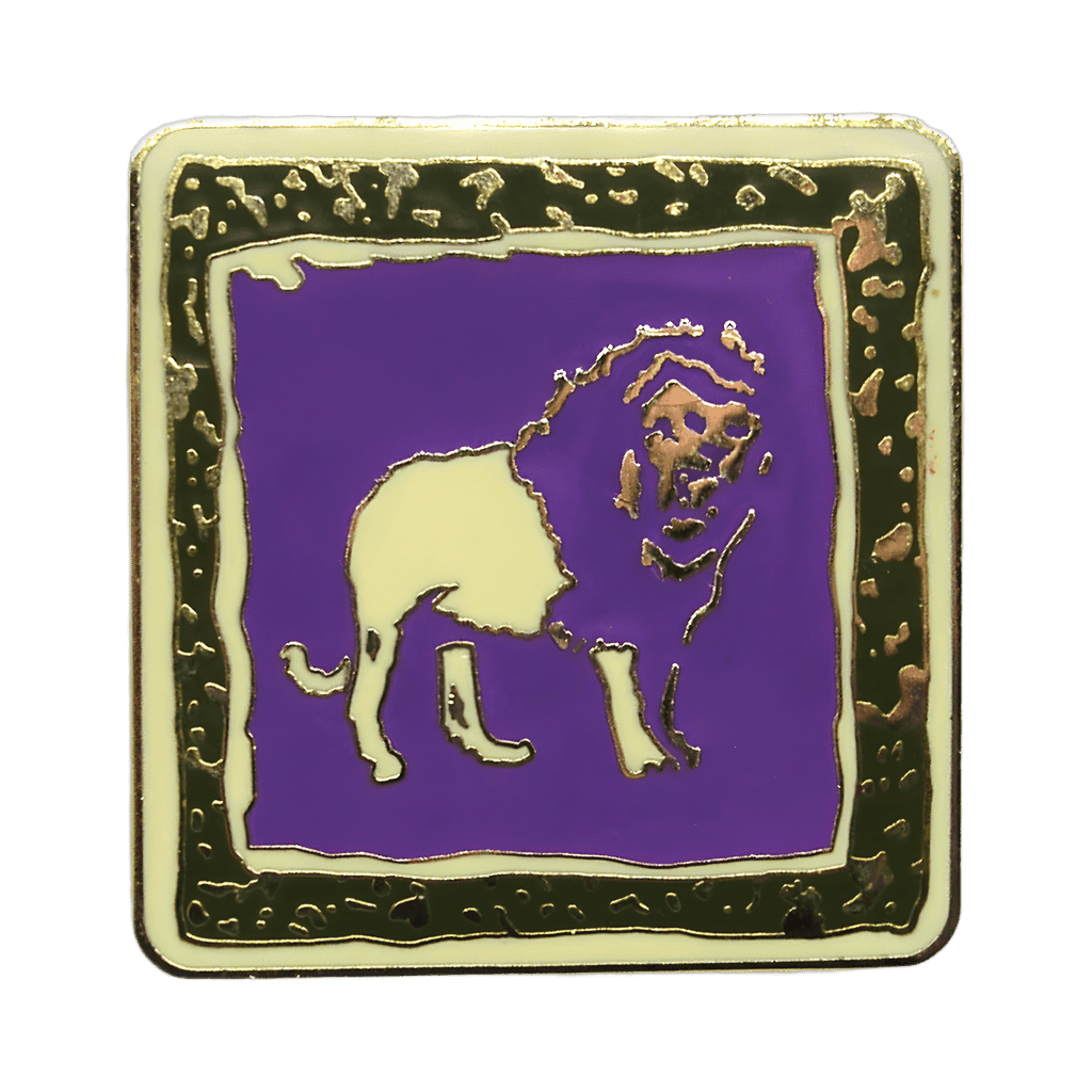 Square Purple and Green Lion (Enamel Version) Disney pin