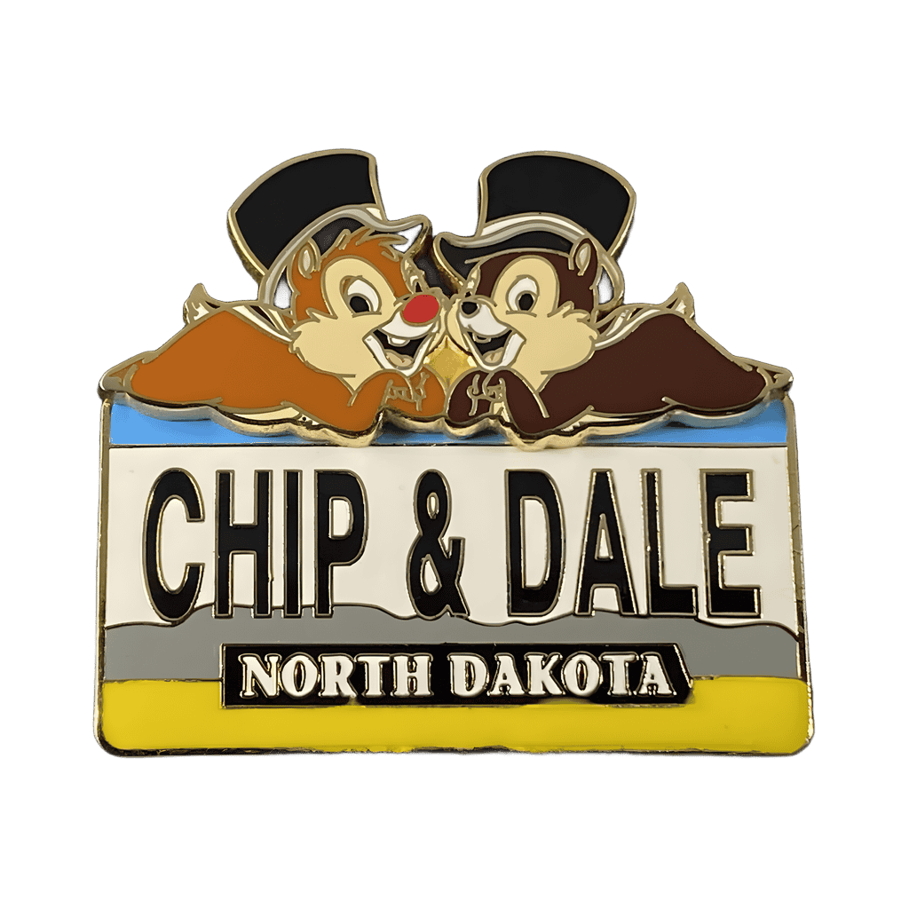 North Dakota - Chip & Dale Disney pin