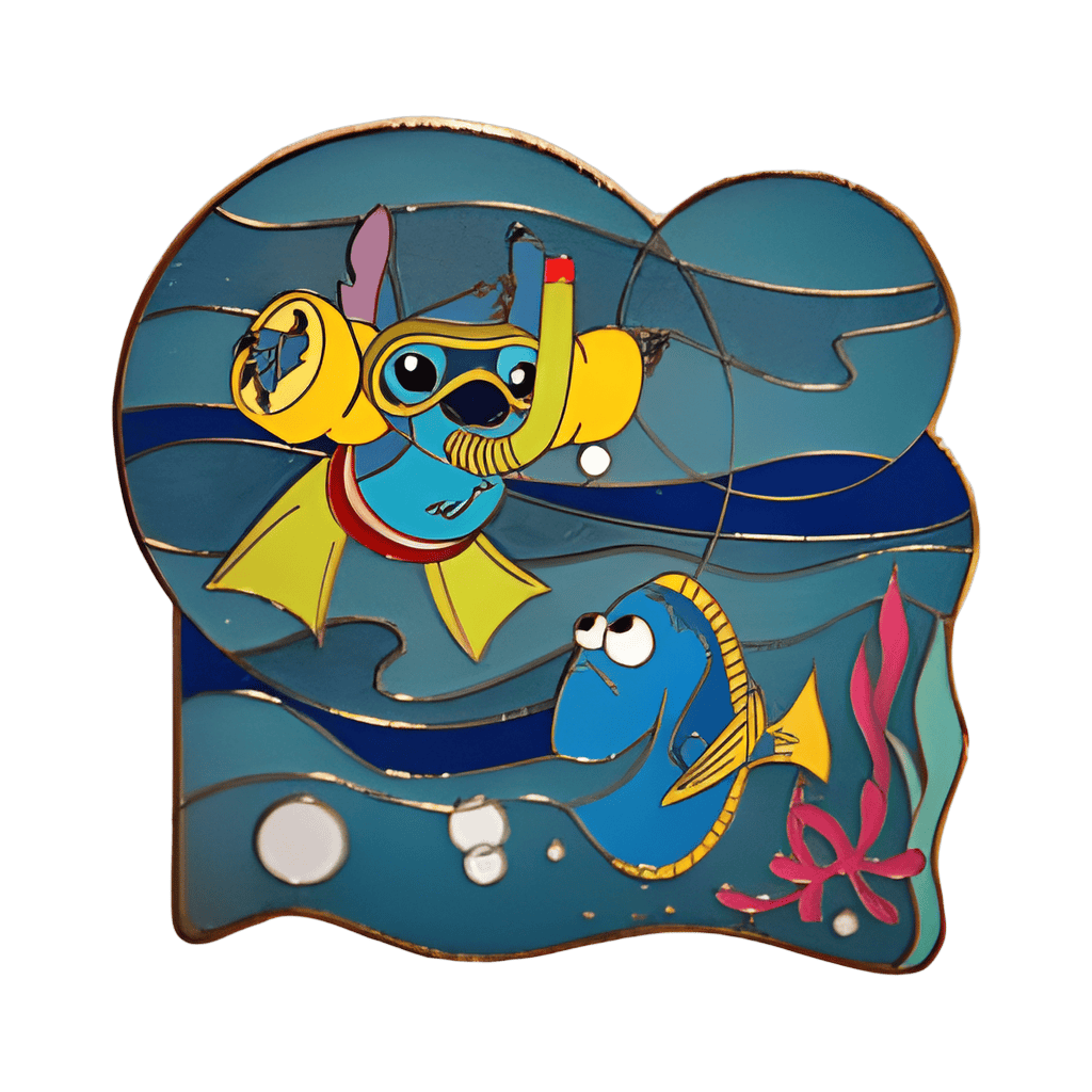 Stitch with Dory Disney pin