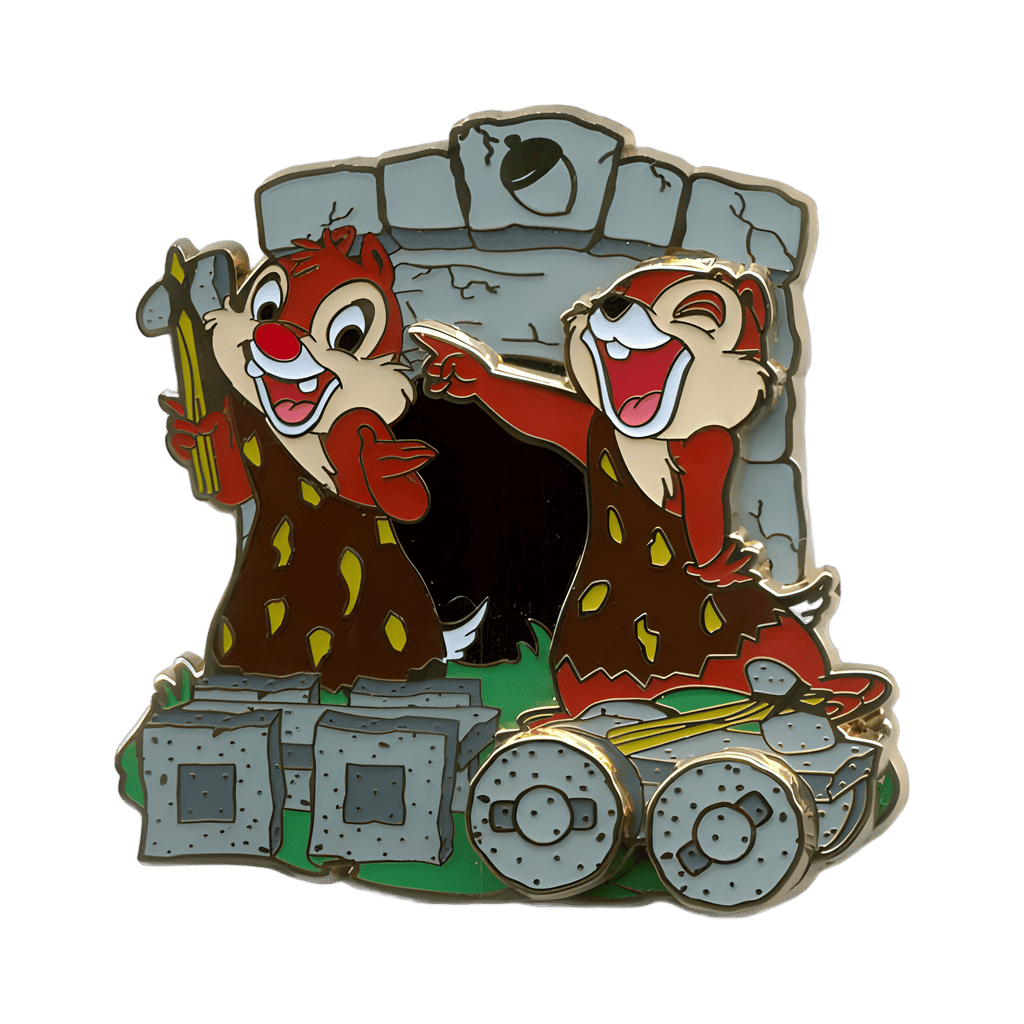 Invention of the Wheel - Chip & Dale Disney pin