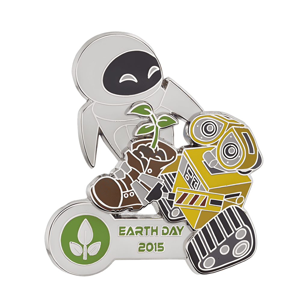 Earth Day 2015 with Wall-E & Eve Disney pin