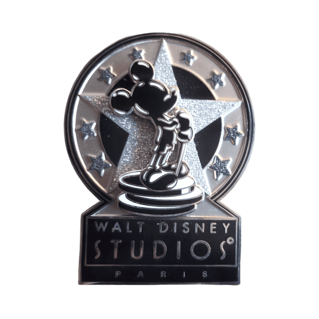 Silver Glitter Mickey Mouse Statue Disney pin