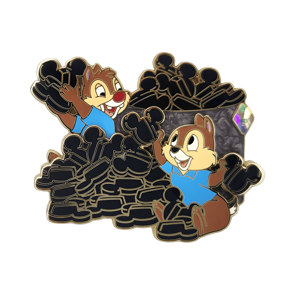 Chip and Dale with Pin Backs Disney pin