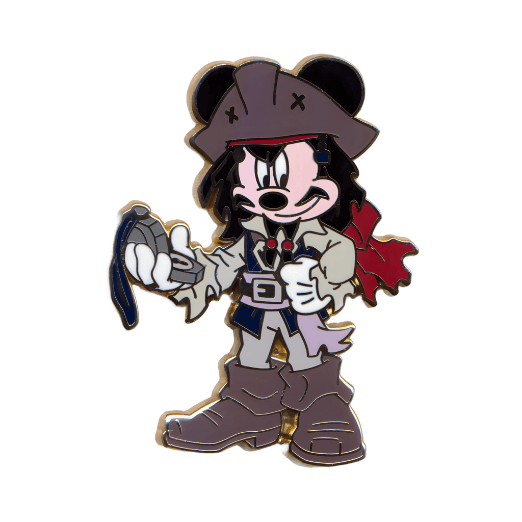 Mickey Mouse as Jack Sparrow Disney pin
