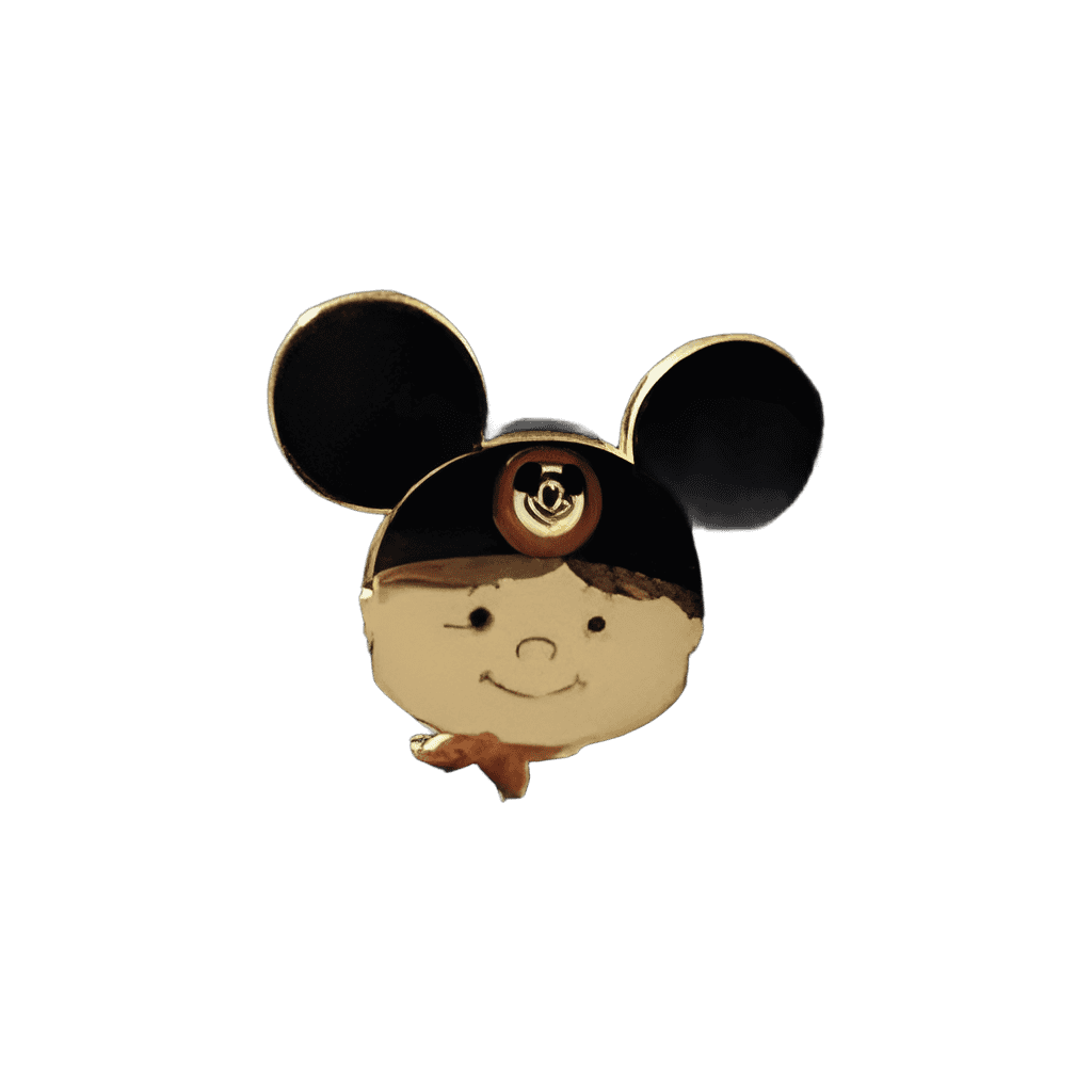 Boy with Black Hat with Mickey Mouse Logo Disney pin