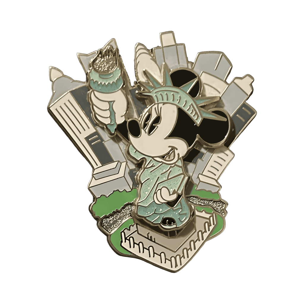 Minnie - Statue of Liberty with NYC skyline Disney pin