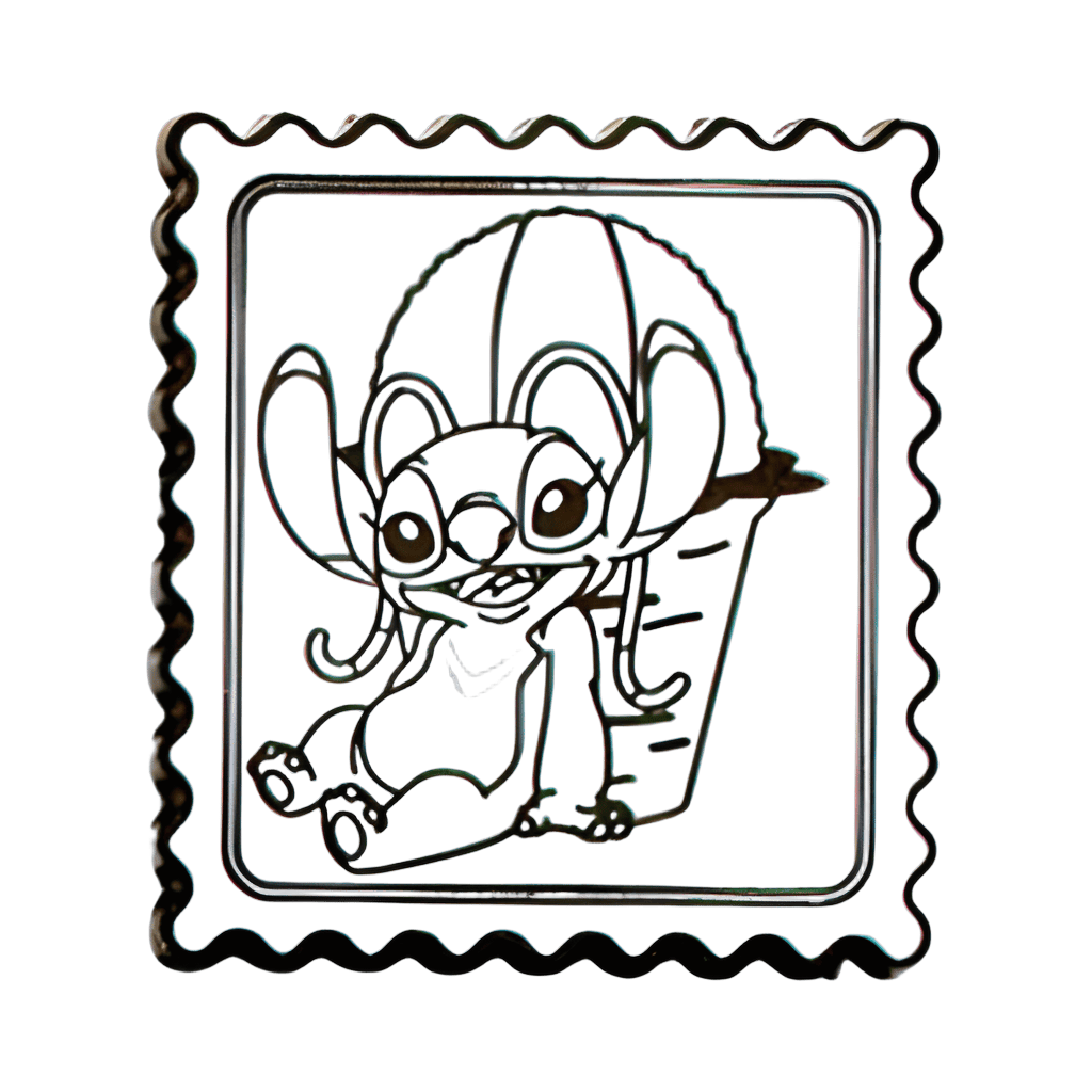 Angel Black and White Y1046 (Uncommon) Disney pin