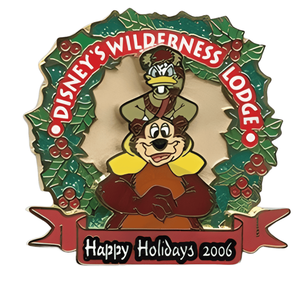 Wilderness Lodge - Donald Wreath Disney pin
