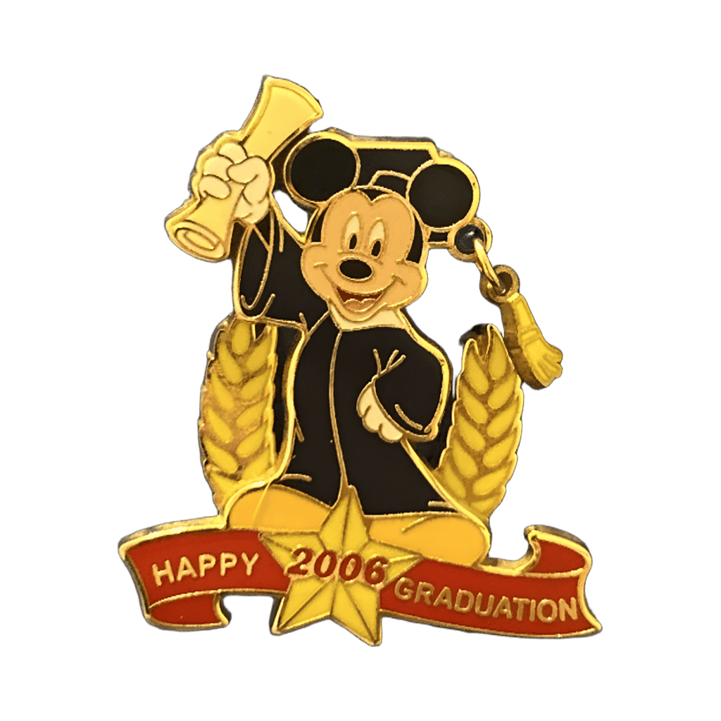 Happy Graduation 2006 Mickey Mouse Dangle Disney pin