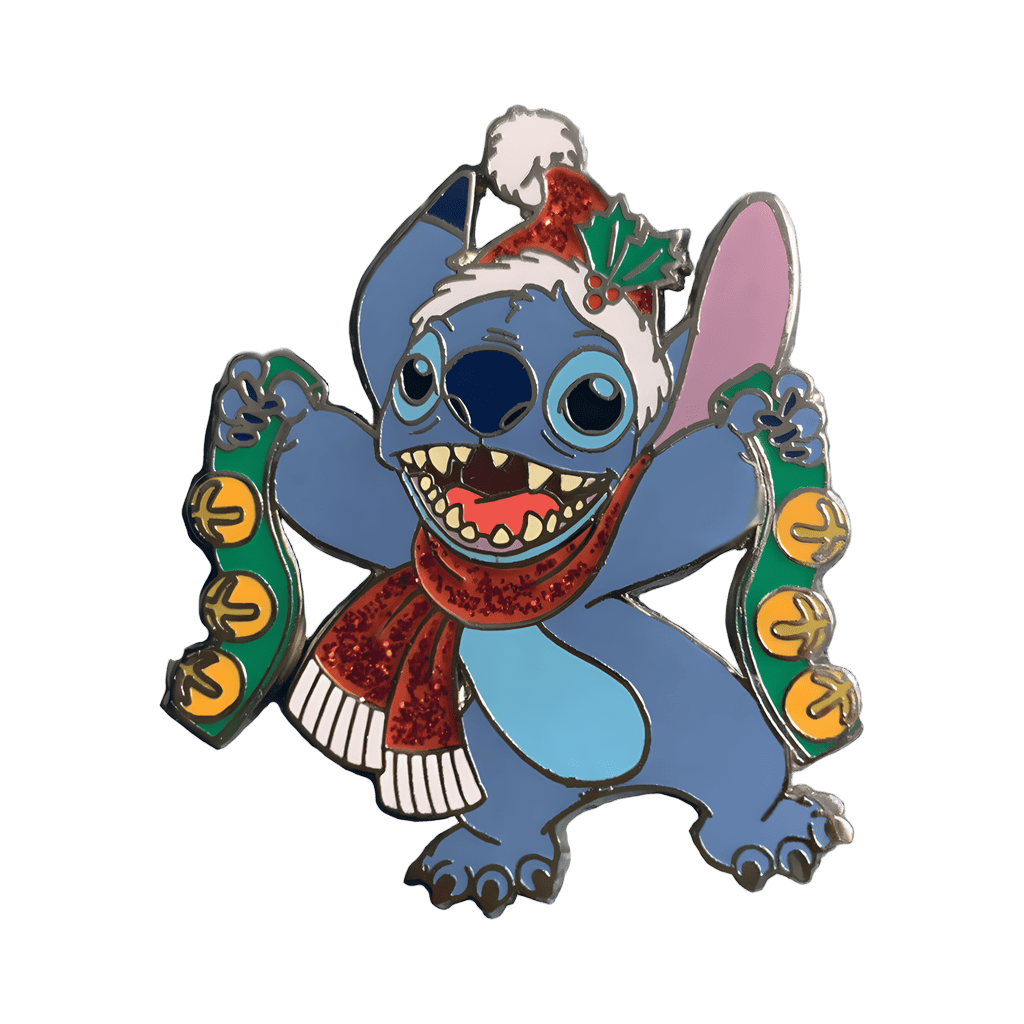 Stitch Playing Bells Disney pin