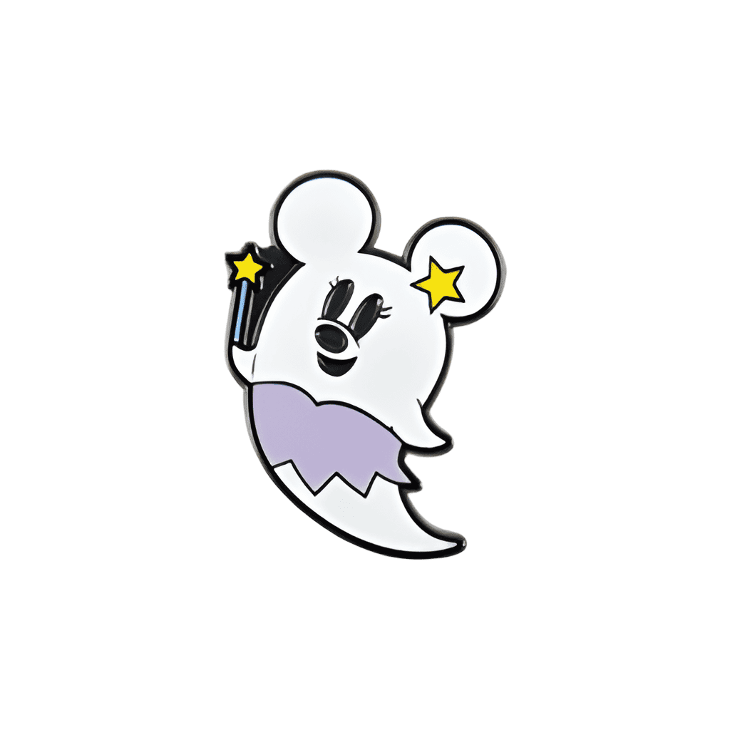 40 Dream Go Round: Mickey Ear Ghosts Set - Minnie Ghost with Star Wand Disney pin