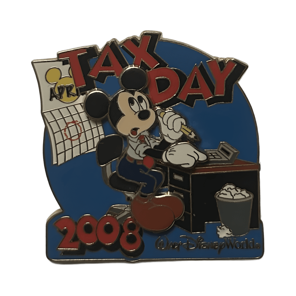 Mickey Tax Day 2008 Disney pin