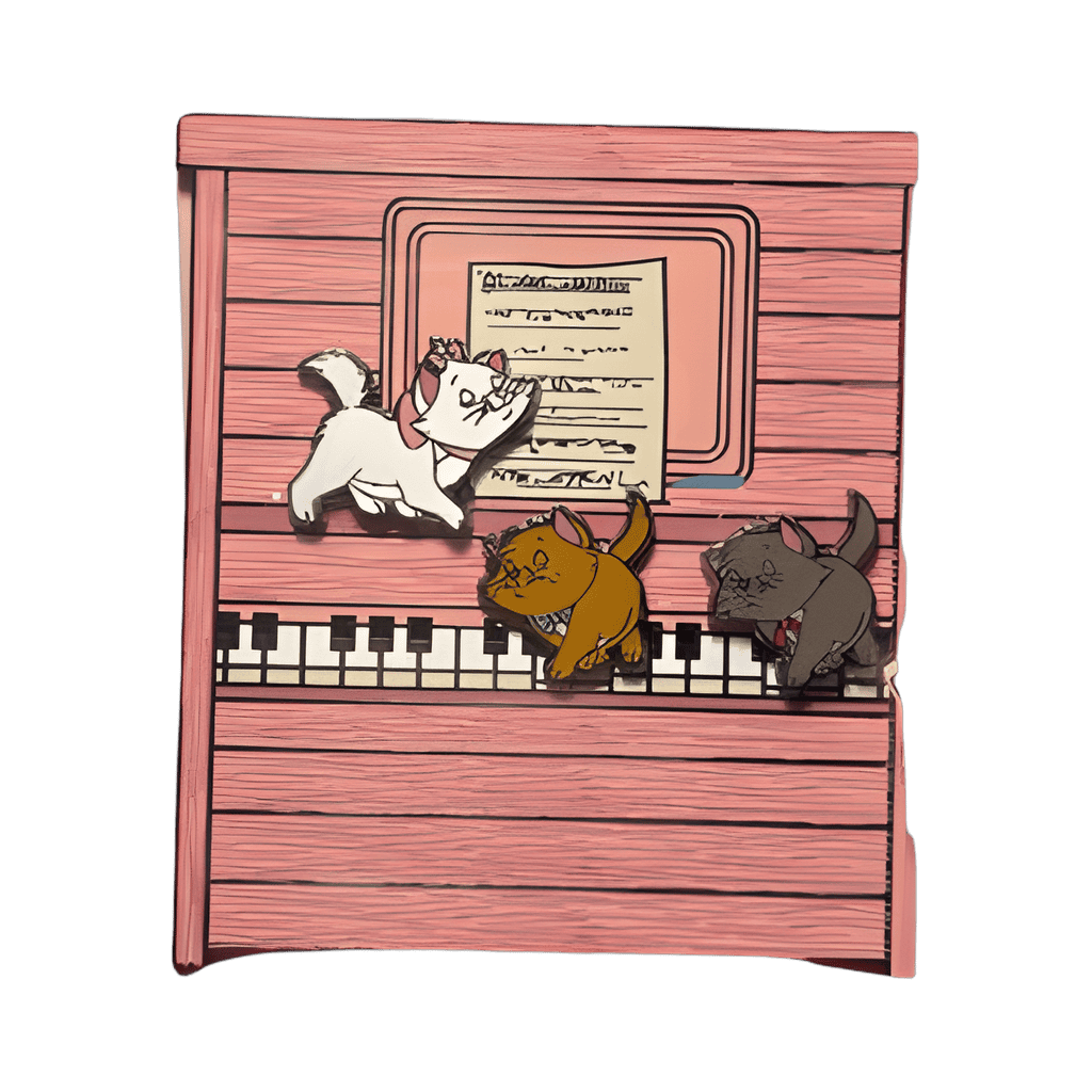 Kittens Playing Piano - Collector Box Disney pin