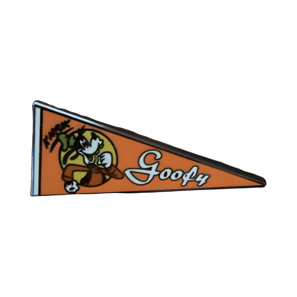 Goofy sports pennant Disney pin
