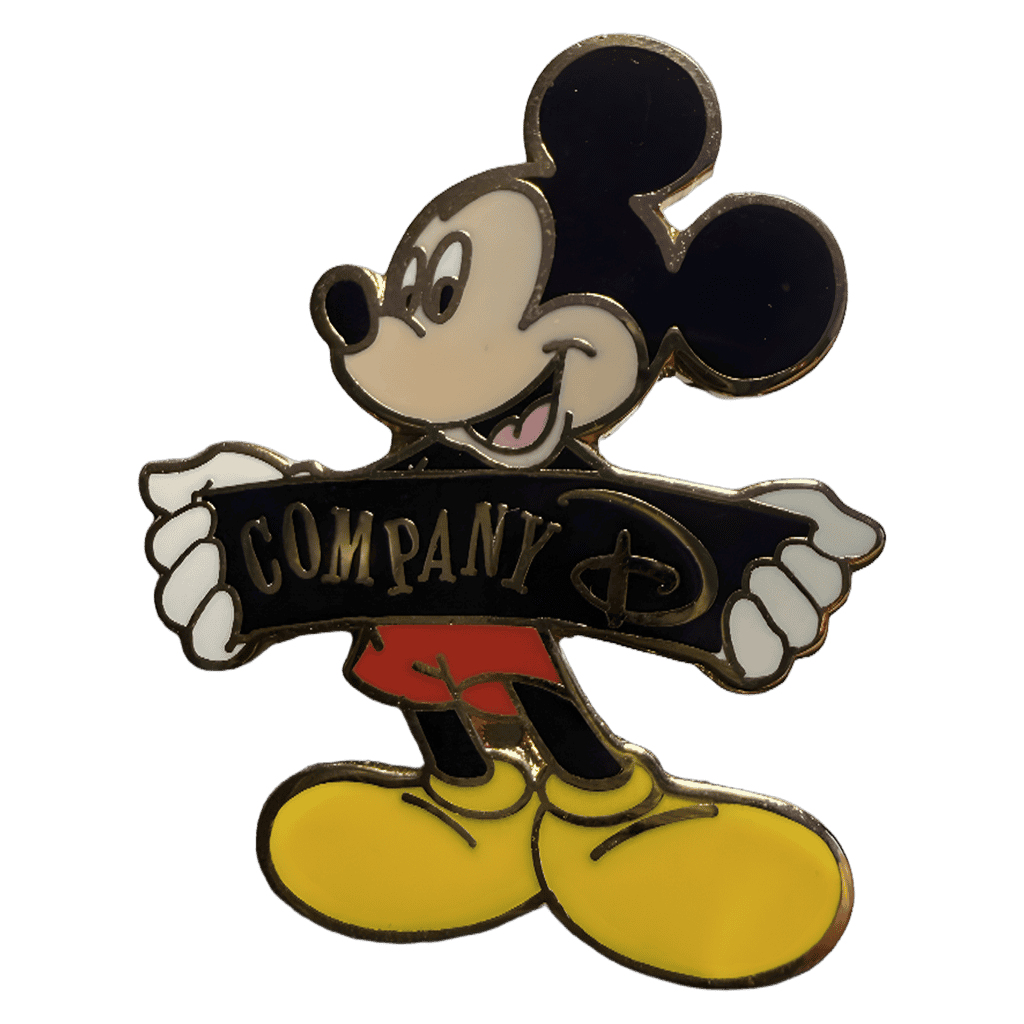 Mickey Holding Company D Sign Disney pin