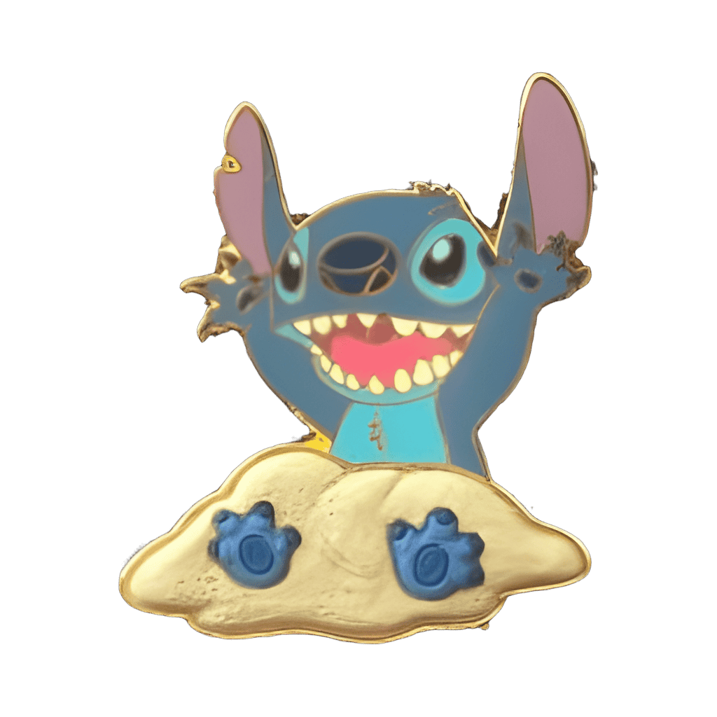 Stitch in the Sand Disney pin
