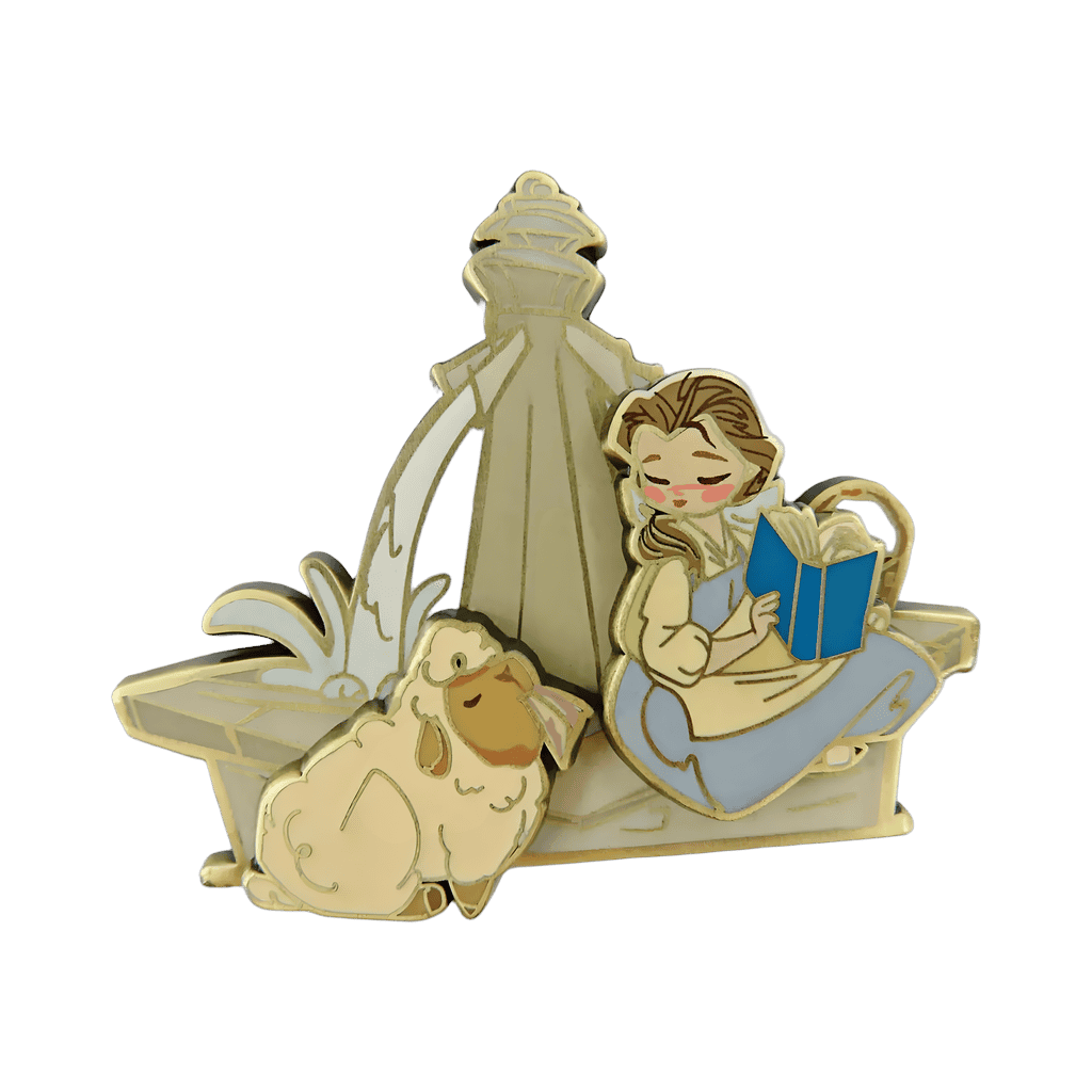Belle and Lamb Disney pin