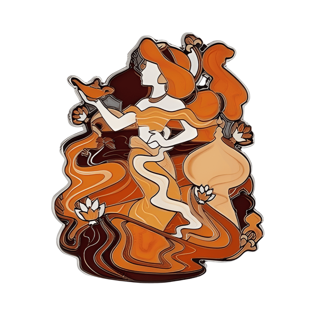 Jasmine in Orange Smoke Disney pin