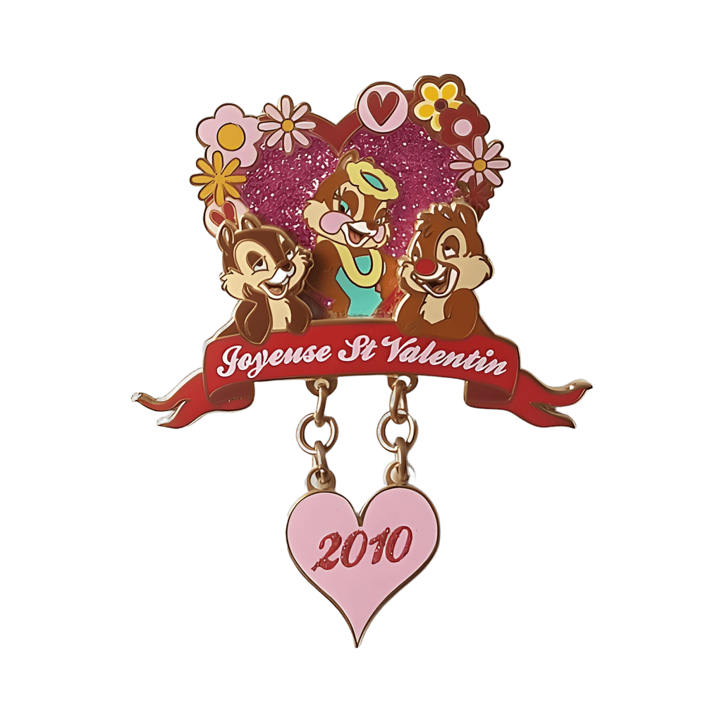 2020 - Joyeuses St Valentin - Chip, Dale, and Clarice Disney pin