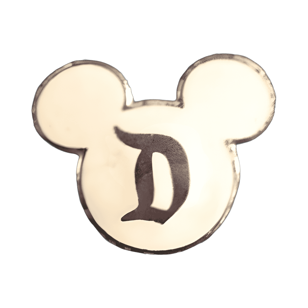 Classic "D" Disneyland Security Pins (White) Disney pin