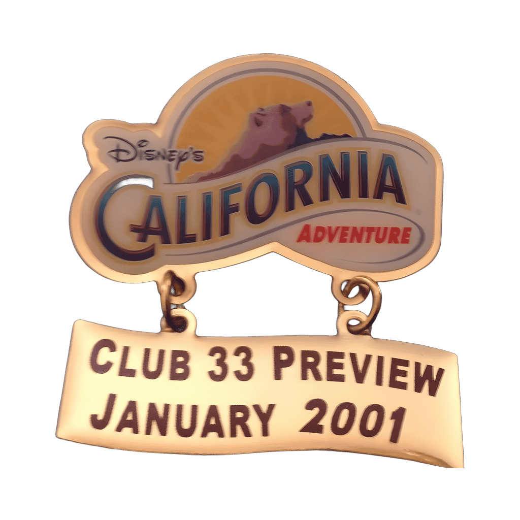 Club 33 Preview Dangle Disney pin