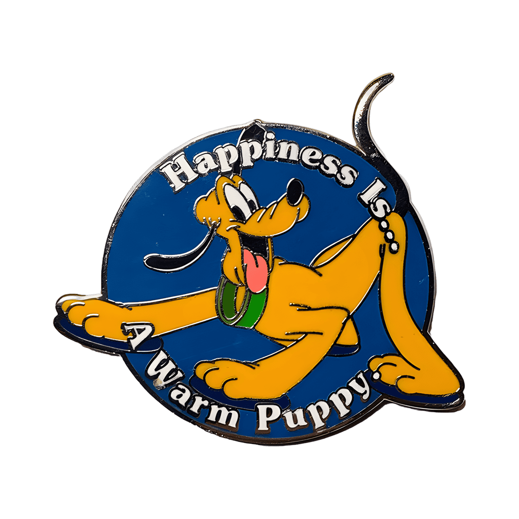 DLR - Happiness is a Warm Puppy - Pluto Disney pin