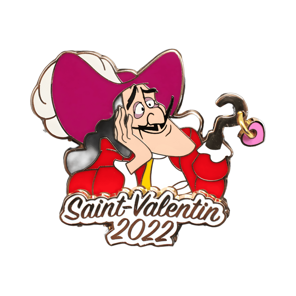 Saint-Valentin 2022 Captain Hook Disney pin