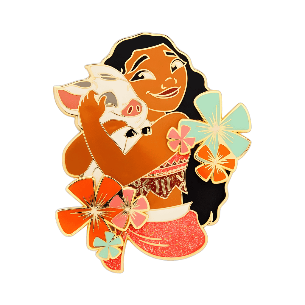 Moana Pua Glitter Collector's Box Disney pin