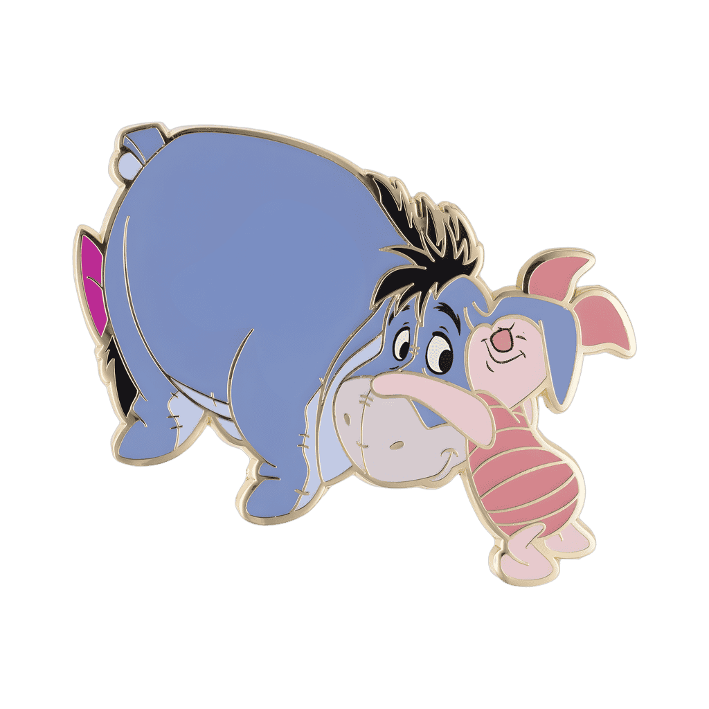 Eeyore with Piglet Disney pin