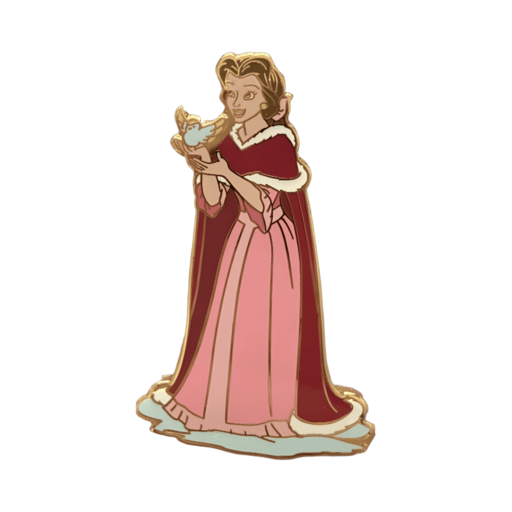 Christmas Dress Belle Disney pin